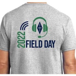 ARRL field day 2022 t-shirt, back