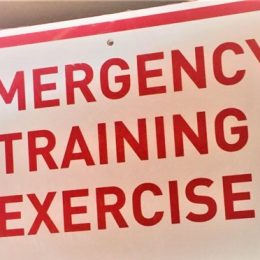 Emergency Training Sign