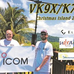 VK9X Ham Radio QSL Card from Christmas Island