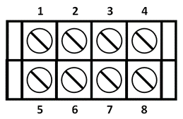 A screw terminal pinout illustration