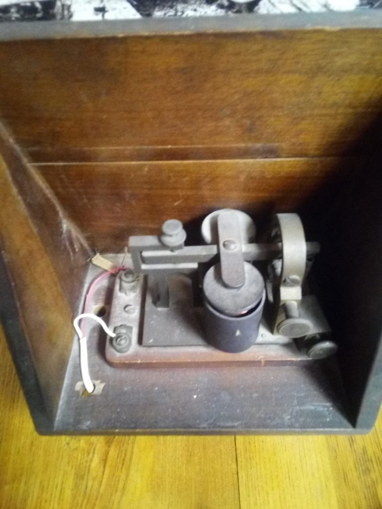 Morse telegraph sounder.