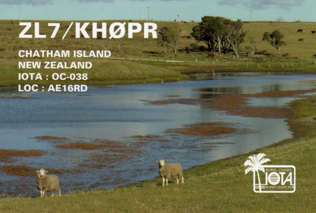 Chatham Islands QSL Card