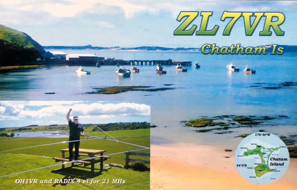 Chatham Islands QSL Card