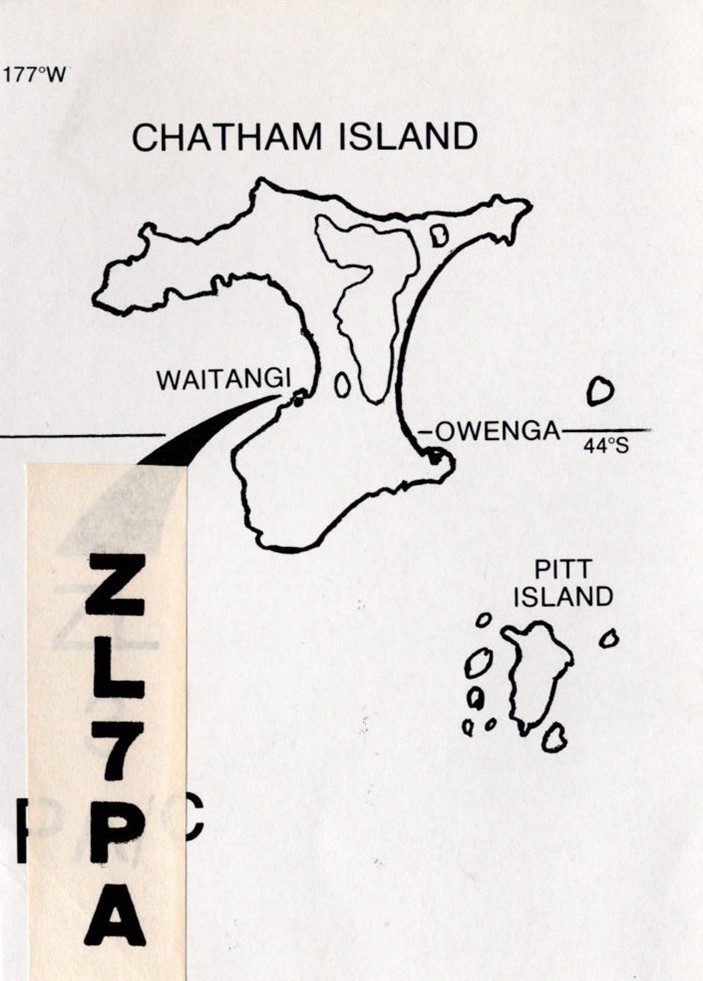 Chatham Islands QSL Card