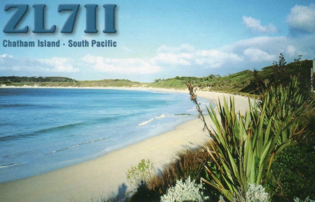 Chatham Islands QSL Card