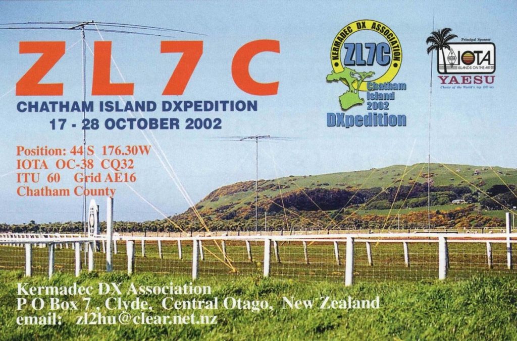 Chatham Islands QSL Card