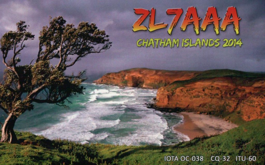 Chatham Islands QSL Card