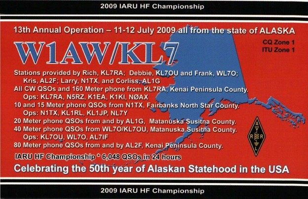 IARU HF Championship Card