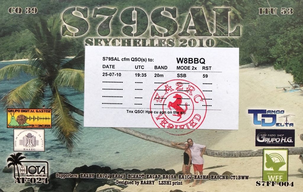 Seychelles QSL Card