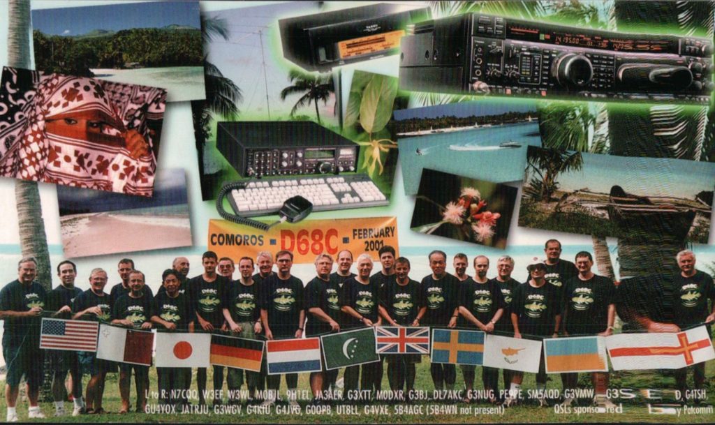 Comoros Islands QSL Card