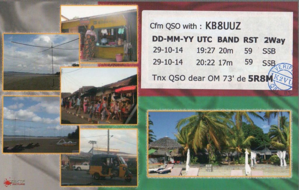 Madagascar QSL Card