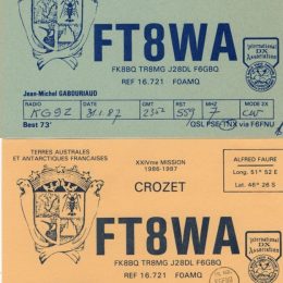 FT8WA Ham Radio QSL Card from Crozet Island