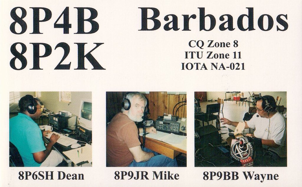 Barbados QSL Card photo