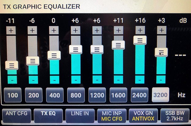 Elecraft K4 TX Equalizer illustration