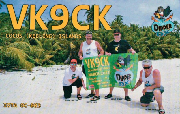 Cocos Islands QSL Card