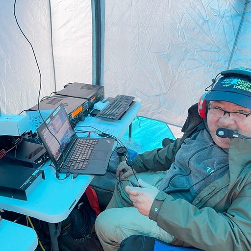 Photo of James, KB2FMH, operating SSB