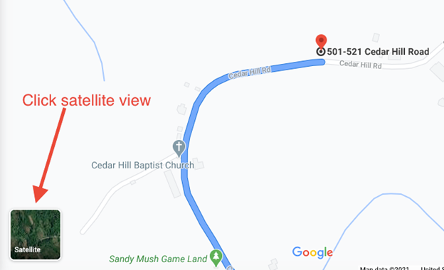 Google Map screen shot