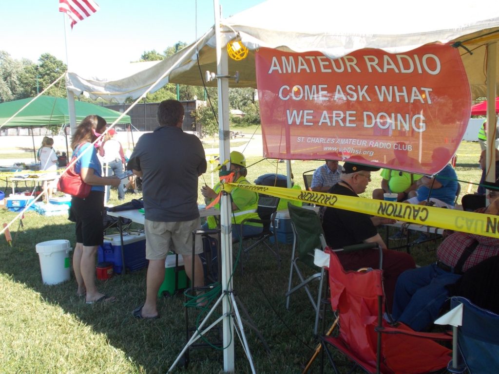Ham Radio Field Day information tent