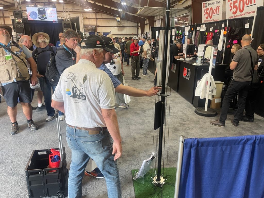 Attendees looks at the DX Commander Signature 9 at Hamvention