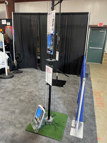DX Commander Signature 9 All Band vertical antenna on display at Hamvention