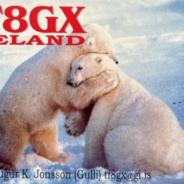 TF8GX Ham Radio QSL Card from Iceland