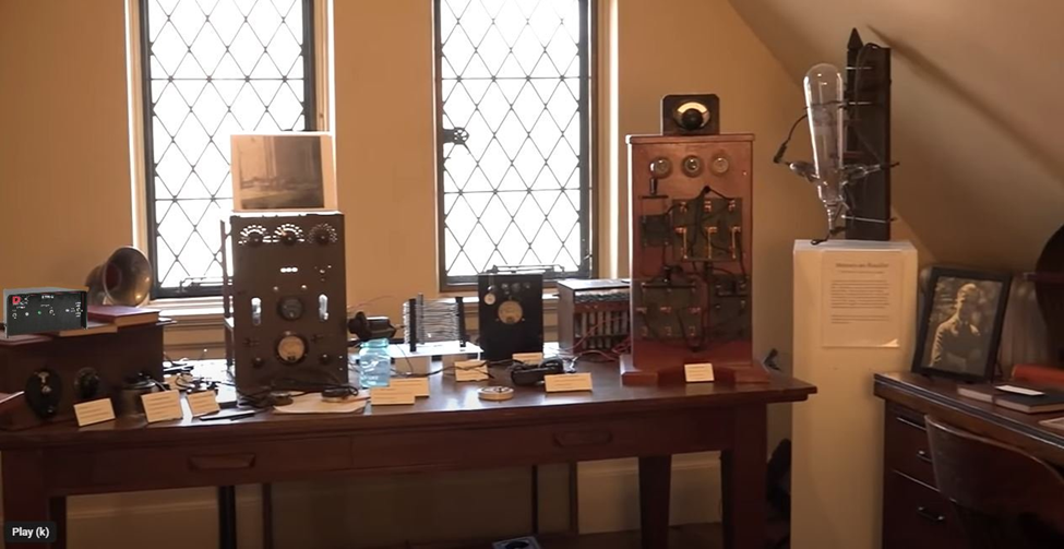 Wireless radio room at Stan Hywet Hall in Akron, Ohio