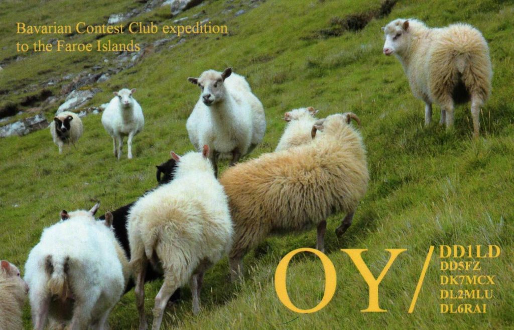 Faroe Islands Bavarian Contest Club Expedition QSL Card