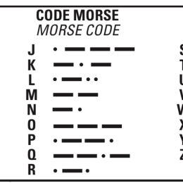 Morse Code letters