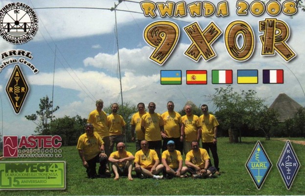 Rwanda QSL card, 9X0R