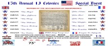 13 Colonies Special Event