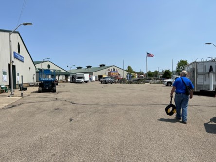 View of street at Dayton Hamvention and fairgrounds