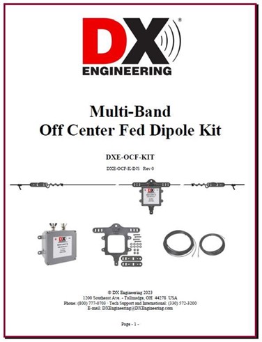 Multi-Band Off Center Fed Dipole Kit