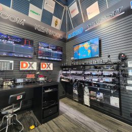 Station setup at DX Engineering Showroom in Tallmadge, OH