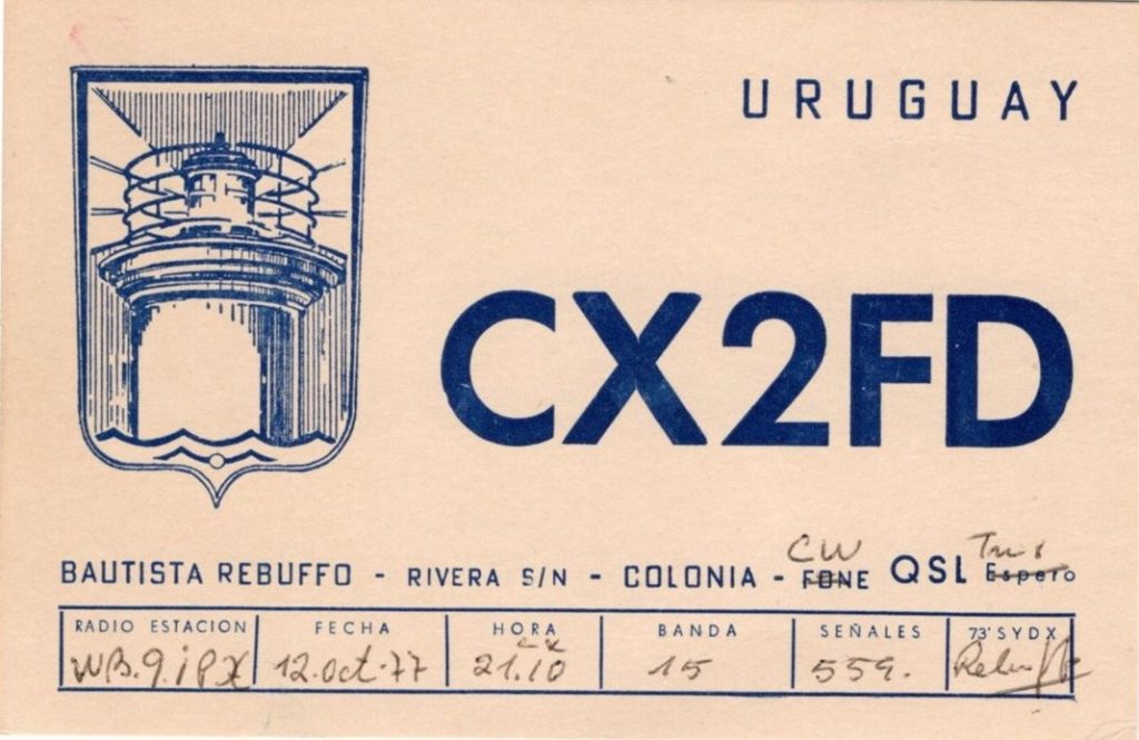 Uruguay QSL Card