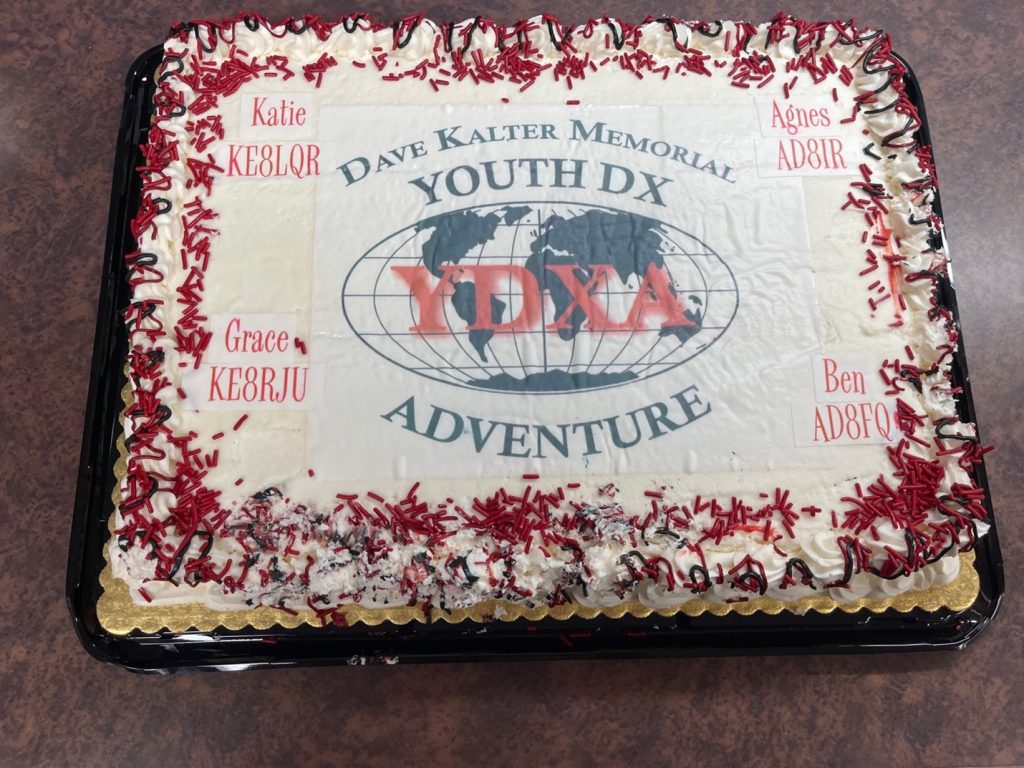 cake made for a ham radio youth experience
