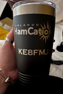 personalized ham radio coffee cup