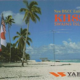 Swains Island QSL Card, KH8SI