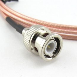 Coaxial Cable connector close up