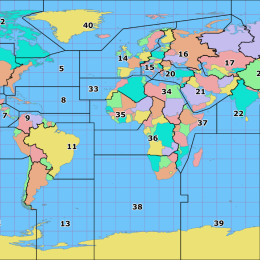 Zone Map for DX Contesting