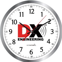 DX Engineering Logo UltrAtomic Wall Clock