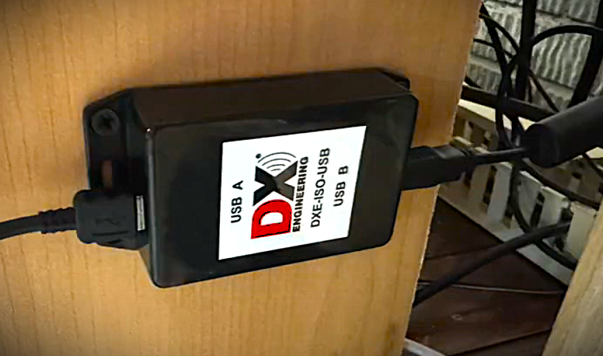 dx engineering usb isolator installed