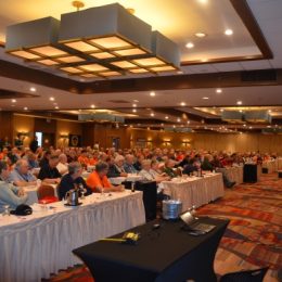 large crowd in a banquet room