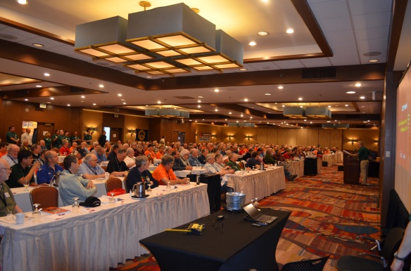 large crowd in a banquet room