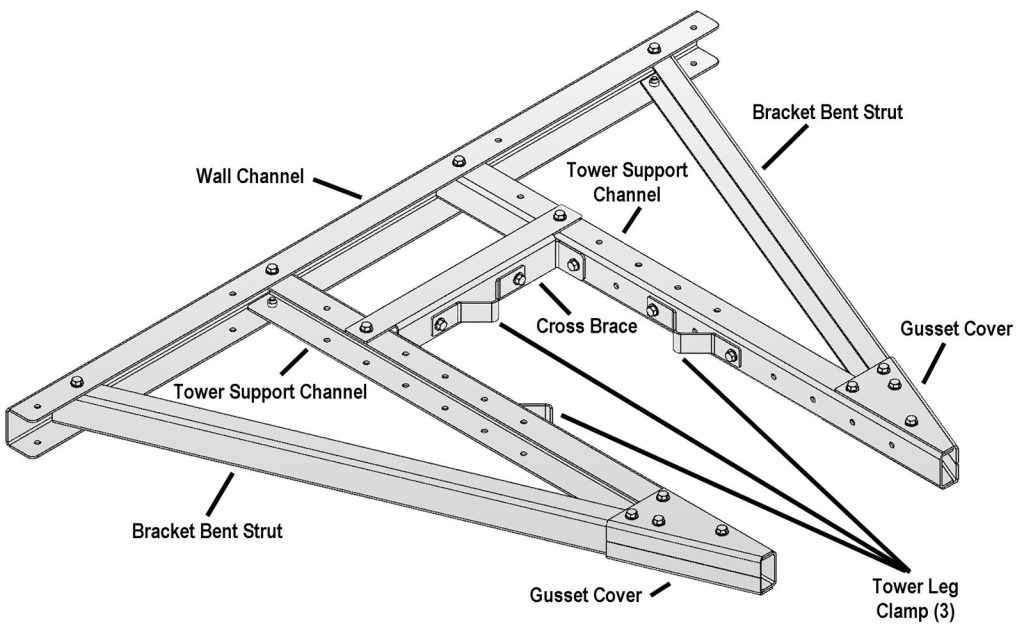 illustration of an antenna mounting bracket