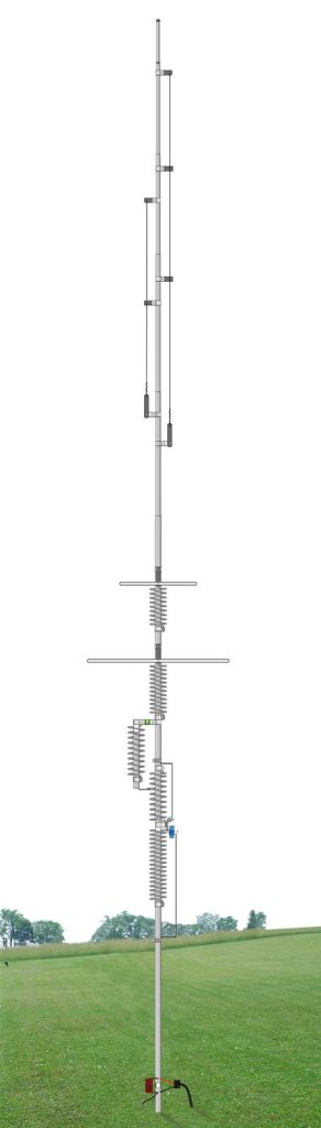 ham radio vertical antenna, installed