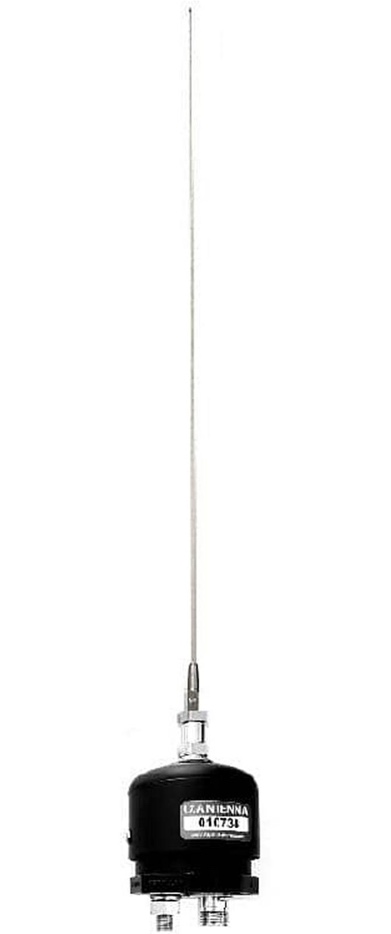 Small vertical mobile antenna with base