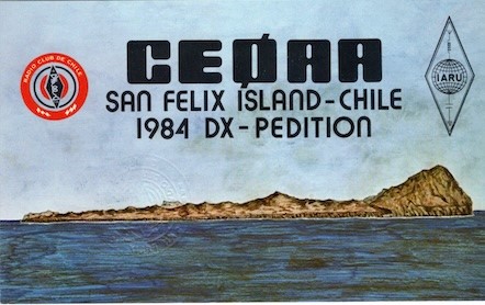 ce0aa ham radio qsl card front