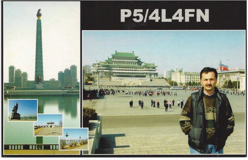4l4FN Ham Radio QSL Card from North Korea