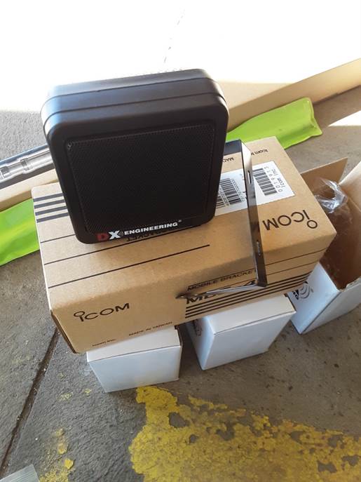 DX Engineering Comms Speaker on a box