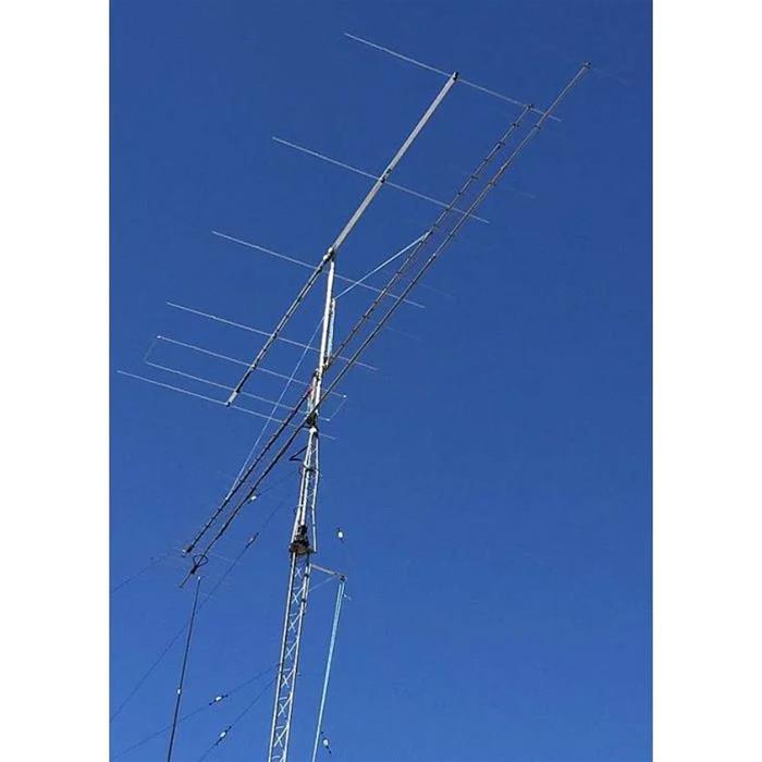 large yagi antennas installed on tower